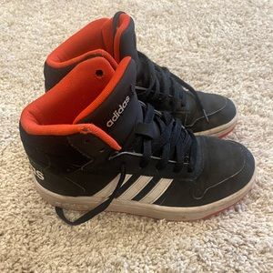 Black adidas high tops